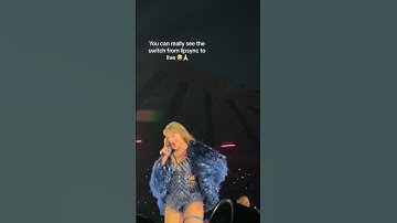 Watch taylor swift switch from lip syncing to singing at the eras tour taylorswift