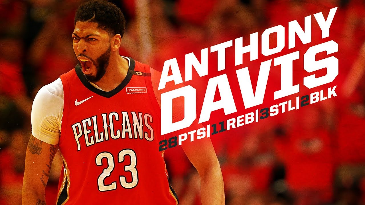 lonzo ball injury Anthony Davis HUGE with 28 vs Trail Blazers - Game 3 - 4/19/18