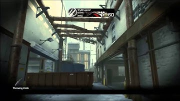 Call Of Duty: Ghosts | AMAZING CROSS MAP THROWING KNIFE FINAL KILLCAM