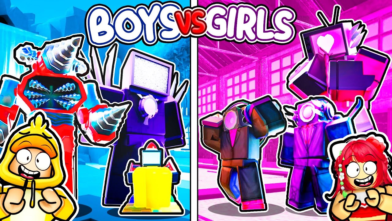 Toilet Tower Defense GIRLS vs BOYS