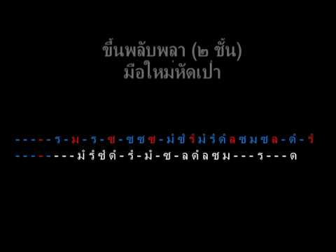 หัดเป่าเพลงขึ้นพลับพลา 2 ชั้น.avi