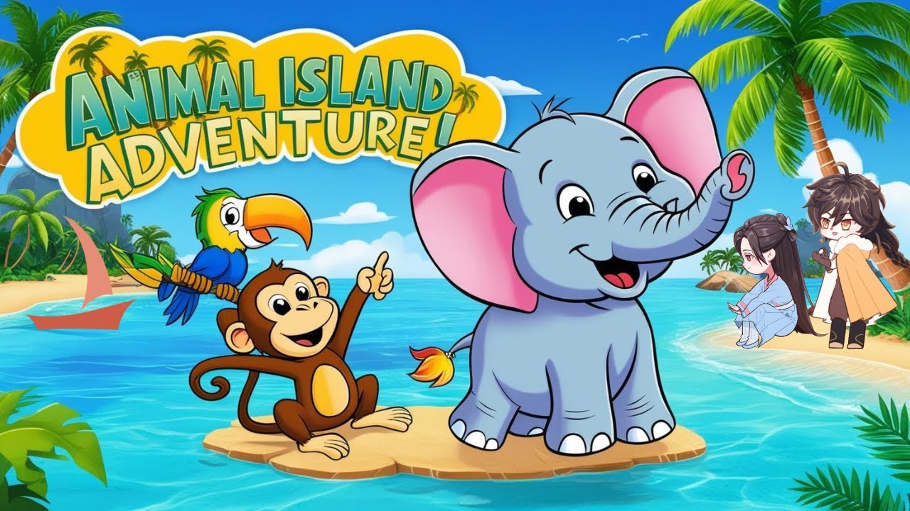 Rowing Through the Animal Islands | Fun Educational Song for Kids ...