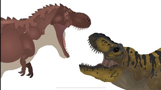 Ember The T-Rex Jwr Vs One Eye Dino King 2012