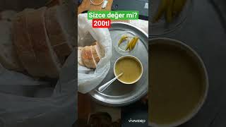 Altın Kaplama mı? 200 TL'lik Çorbayı Denedim! #restoran #mercimekçorbası  #shorts #deneme #ekonomi