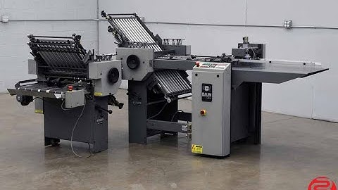 Baum 2020 Pile Feed Paper Folder w/ 8 Page Unit