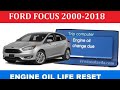     2016 Ford Focus Oil Life Reset in 30 Seconds!!!