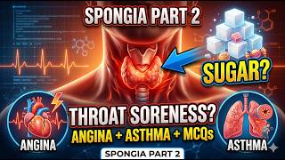 Throat Soreness aggravated After Sugar?Angina Pectoris&Asthma Explained + MCQs#homoeopathy#education