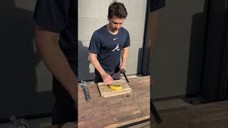 Slicing A Banana, BUT Something Keeps Getting In The Way...