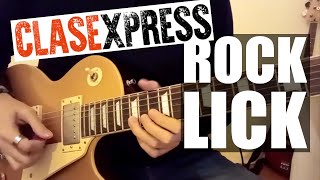 Clase de guitarra | Guitar lesson | Rock lick | Cómo tocar en guitarra | Tutorial