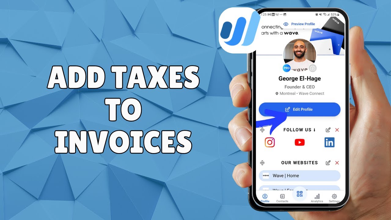 HOW TO ADD TAXES TO INVOICES IN WAVE - YouTube