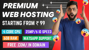 Premium Web Hosting with 6GB Ram Starting from 99rs | Cheap Cloud hosting | Free domain | Admirehost