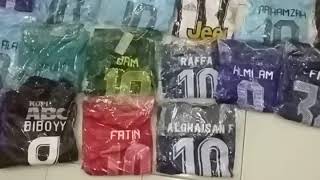 Setelan bola Jersey bola baju bola anak anak kids AC Millan bonus sablon nama anak