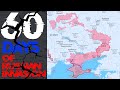 60 days of russian invasion of Ukraine on the map