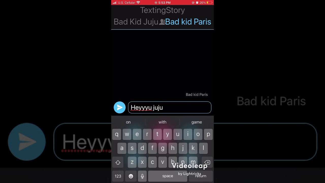 BadKid Juju and Paris texting(All fake)
