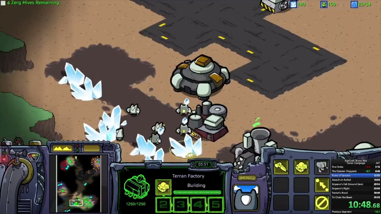 WR] StarCraft: Brood War Terran Campaign in 34:10.43 by shox : r/starcraft