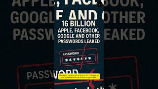 🚨 16 Billion Passwords Leaked! Apple, Google, Facebook Hacked!