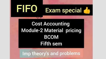 COST ACCOUNTING | 5th sem |2nd Module-Material pricing |Bcom |MG University |Exam special|