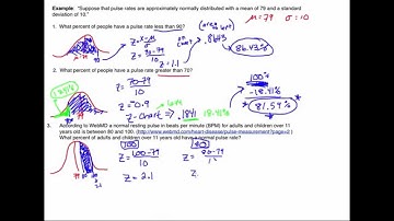 Normal Distribution Continued and Examples Finding Percentages (MAT150 Notes Part 2)