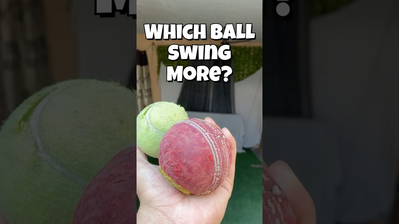 Leather vs Tennis ball 🥎 | which Cricket Ball Spins the most? | Cricket Challenge  