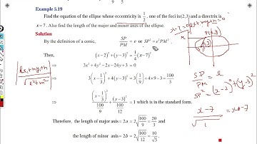 Analytical Geometry - Ellipse Problems(5.2) - Part 10 - 12std