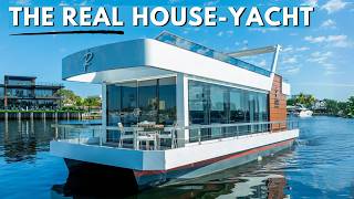 Luxury Tiny Home on the Water: 2024 Reina Live L44 HouseYacht Tour