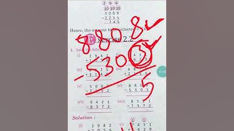 MATH!RBSE!Class-5th, Exercise-2.2 Addition and Subtraction By Durgesh Sir