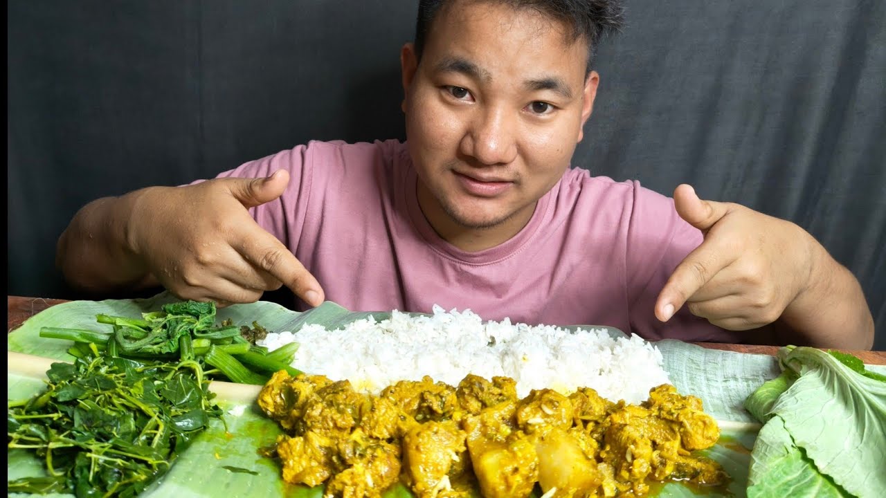 Mukbang: Pork Curry Mera Favourite Hai || Pintu Mukbang