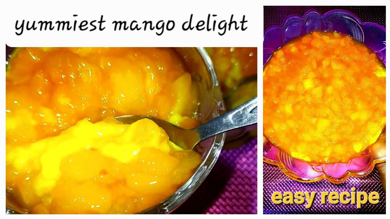 mango delight | mango delight recipe | mango delight banane ka tarika 