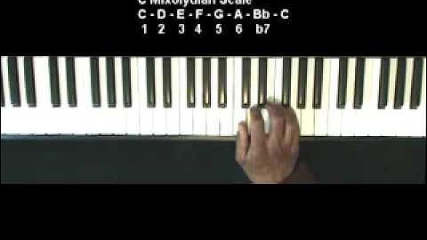 Free Piano Lesson - Scales For Improvisation, Dominant 7th, Mixolydian