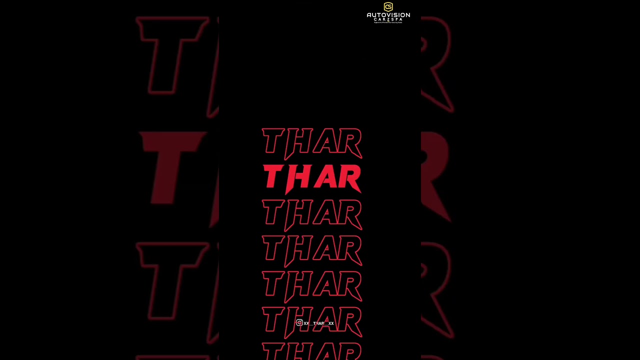 Black Thar Paint Protection Film