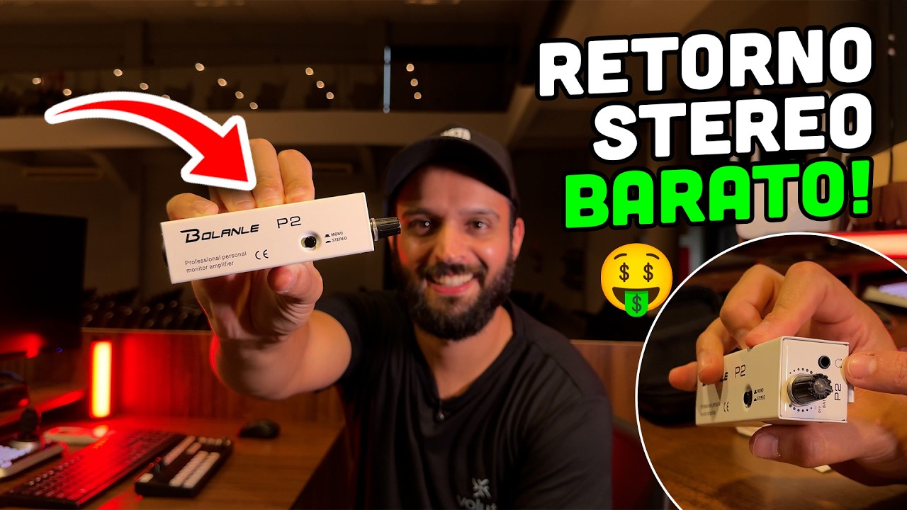 Retorno de palco estéreo barato para igrejas e bandas!