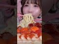 明太えびクリームおうどん冷やし爆食!