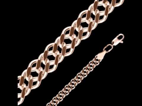 Золотые цепочки и браслеты