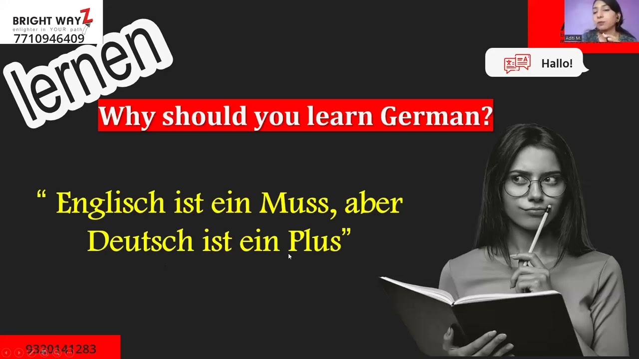 Brightwayz Present's German Language workshop- Lecture 1