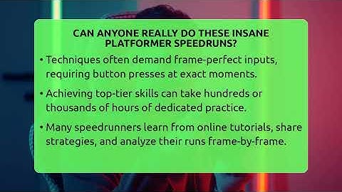 Can Anyone Really Do These Insane Platformer Speedruns? - Video Gamers Vault