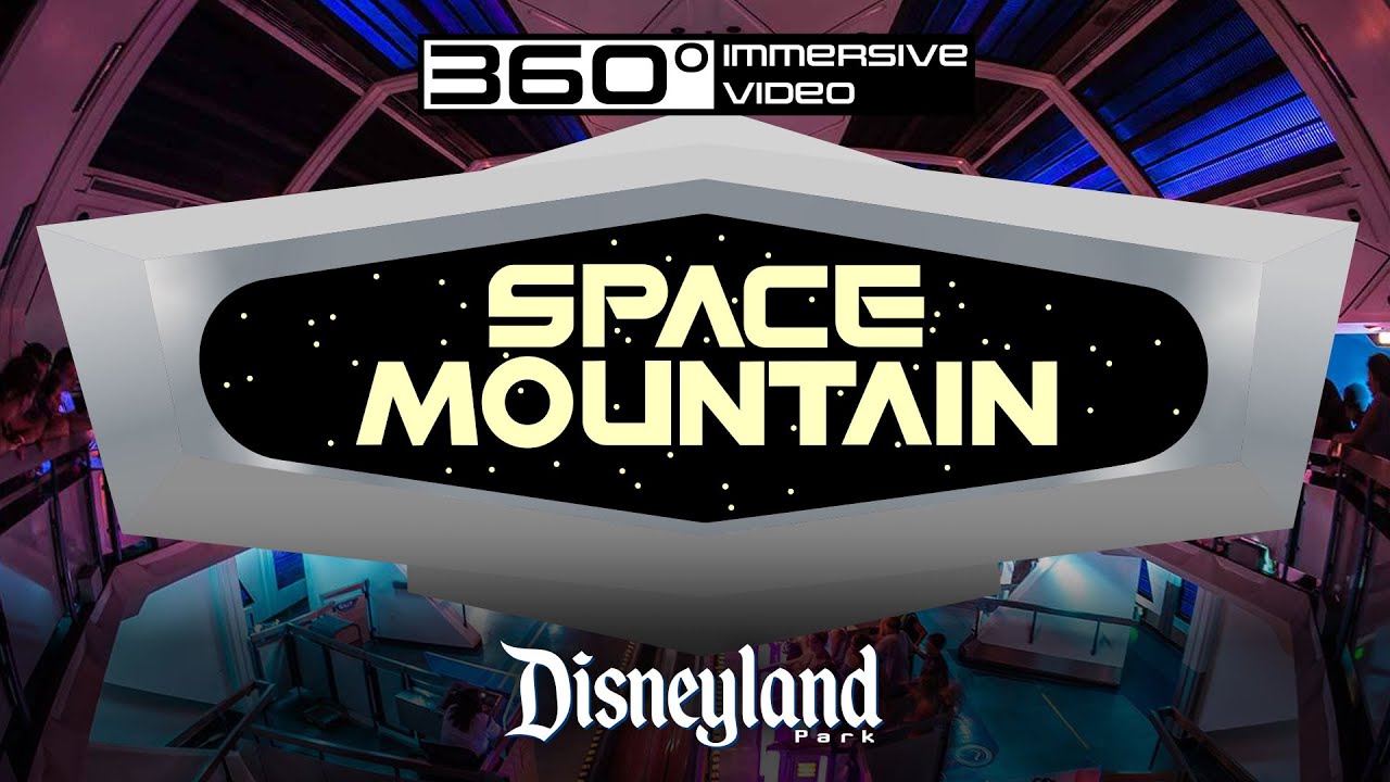 Space Mountain - 360° Video - 6.1K | Disneyland | 2024