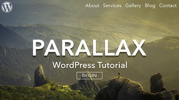 How to Make a Parallax WordPress Website - For Beginners - AMAZING!