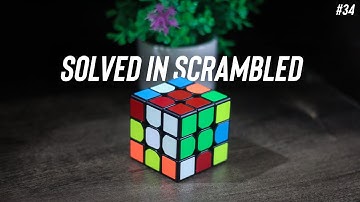 Solved in Scrambled Pattern - Rubik’s Cube 3x3 Pattern