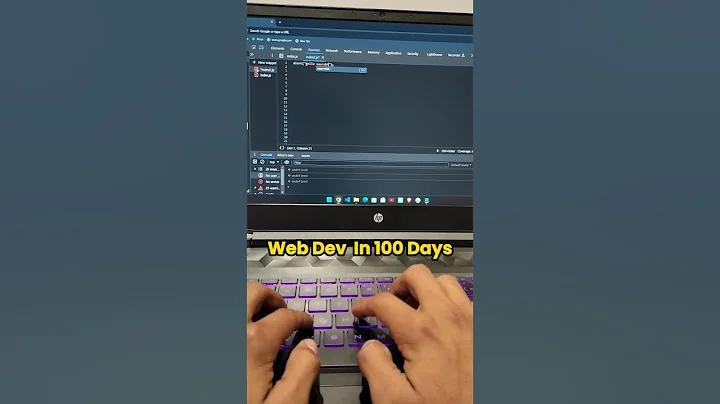 Web Development in 100 Days💪💻, Is it Possible?#coding #shorts
