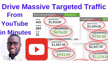 Drive Massive Targeted Traffic to Your Websites From YouTube in Minutes : How To  Make Money Online