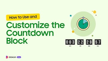 How to Use and Customize the Countdown Block in Dokan Cloud Page Builder