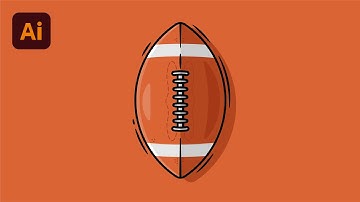 How I Draw a Football in Adobe Illustrator? Step by Step Tutorial