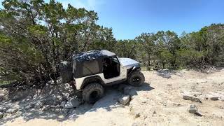 Jeep TJ on 36s at hidden falls