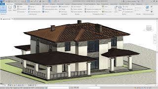 Как сделать крышу в Autodesk Revit. Часть IV - Снимаем проекцию  стропильной системы с модели