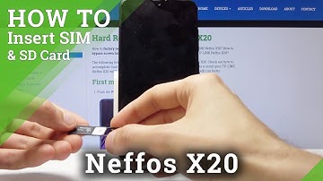 How to Insert Nano SIM Card to Neffos X20 - Input Memory Card