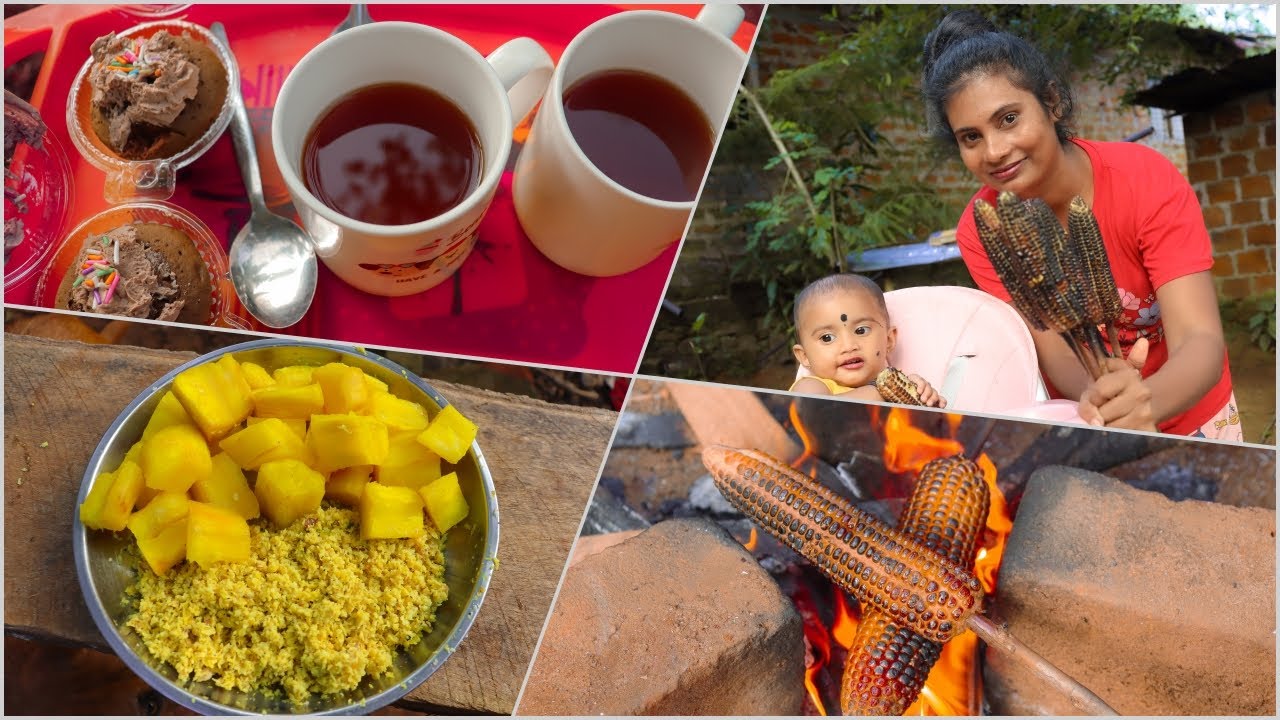 මුකුත් නැති දවසක හරලා මඤ්ඤොක්කා කැවා 😥 Boiled cassava for dinner tonight 🍽️ රසම රස පුච්චපු බඩ ඉරිගු