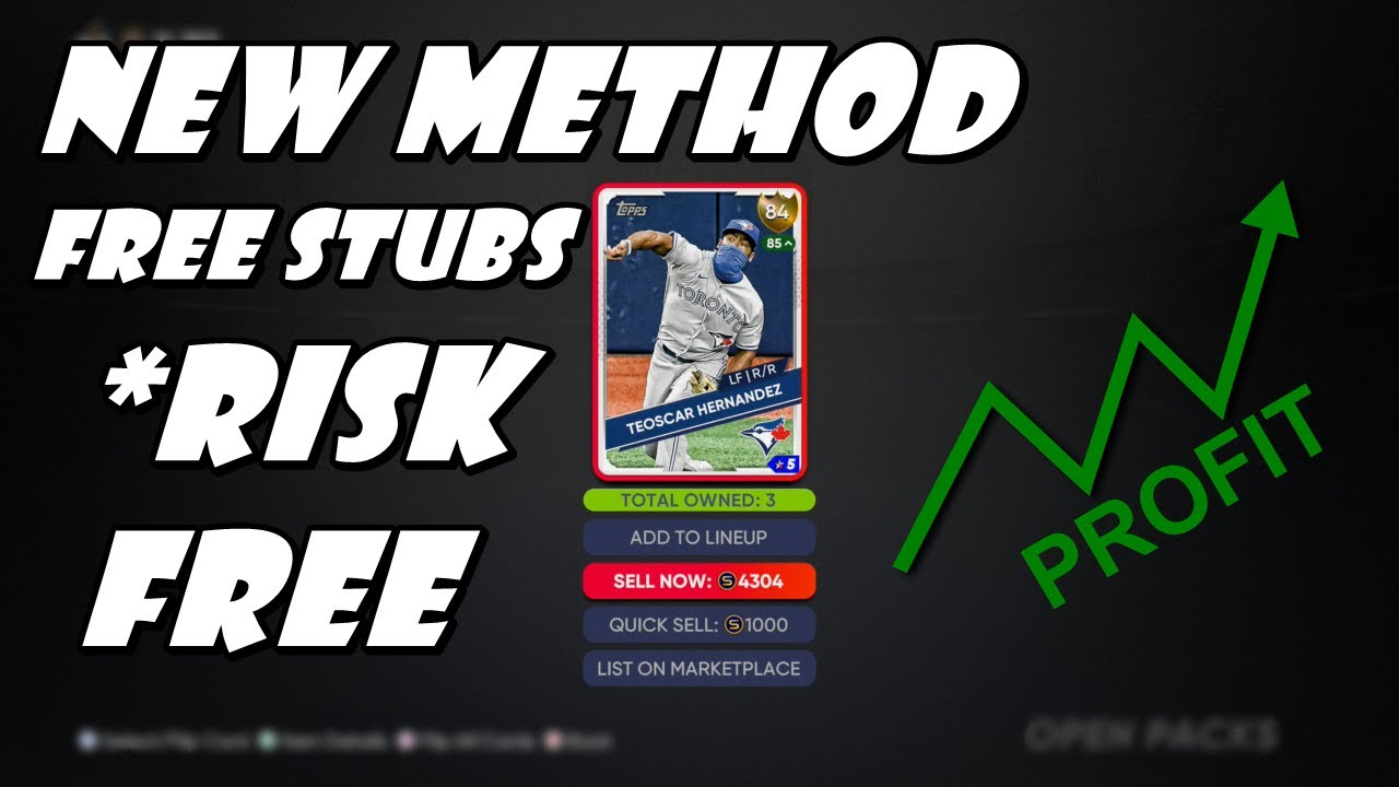 MLB The Show 21 NEWEST & BEST INVESTMENT METHOD RISK-FREE! FREE STUBS! (Investment Tips)