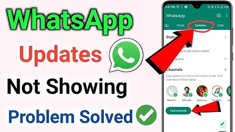 Whatsapp Updates Not Showing Problem Solved 2023 | Whatsapp Channel Updates nahi aa raha hai