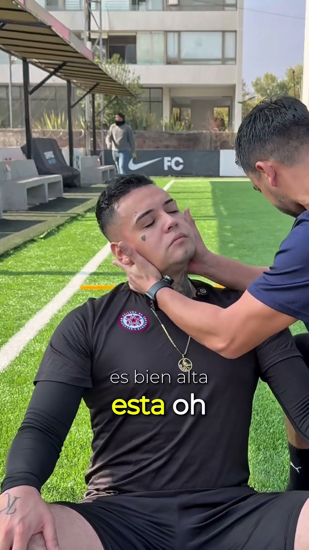 Antes del partido contra Colombia