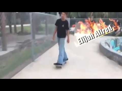 Skateboarder skateboarding on a skateboard